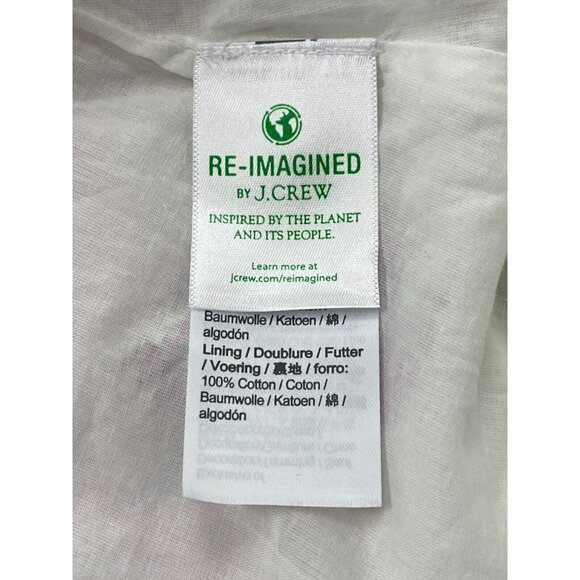 J Crew  Cottage Core Size 6P Tiered Midi Dress White Pink Floral - Picture 6 of 8